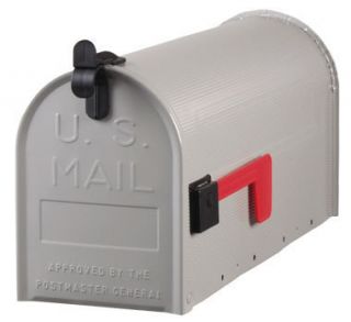  ST100000 Standard Galvanized Steel Gray Rural Curbside Mailbox