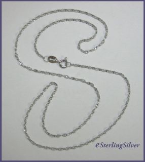  Silver Designer Chain Necklace 18 inches 1 6mm Width 2 Grams