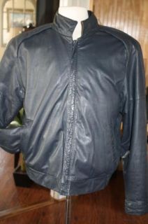 Cottrell Hayes Mens Vintage Leather Cafe Black Jacket 40 Motorcycle