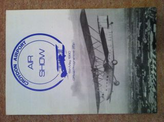 Croydon Airport Air Show Program 1980 Mint