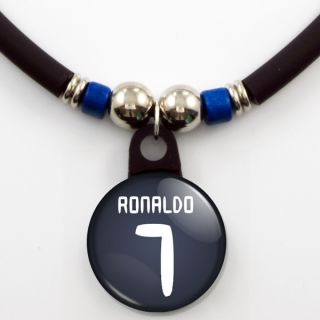 Cristiano Ronaldo Real Madrid 7 Away Jersey Necklace