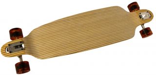  Striped Longboard Skateboard Complete Cruiser Drop thru Down