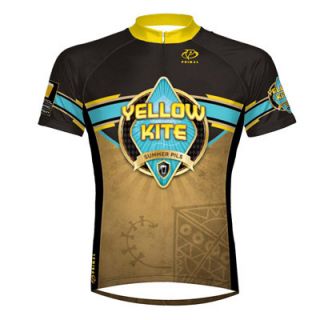 Primal Wear Bicycle Bike Yellow Kite Mens Cycling Jersey LG NWT