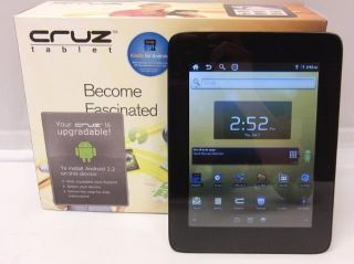 Velocity Micro T301 Cruz 7in Android 2 0 Tablet Black Touchpad eReader