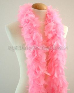 45gm 52 Candy Pink Chandelle Feather Boa Seconds Very Pretty on