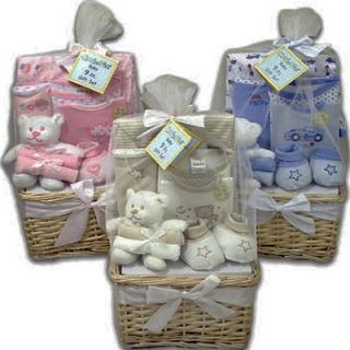 What a Cutie Pie New Baby Gift Basket for Boys or Girls(Blue)