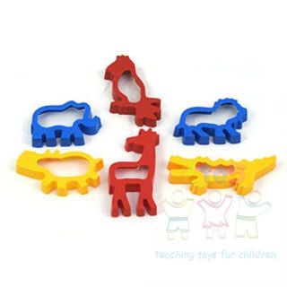 Cookie Dough Cutters 6 Jungle Animals Crafts Cooking