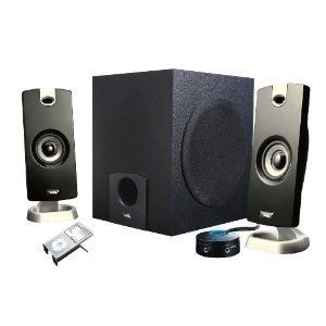 Cyber Acoustics Computer Speakers System Subwoofer Flat panel Design