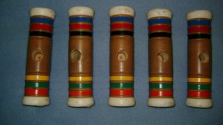 the sale are understood 5 vintage forster croquet mallet heads