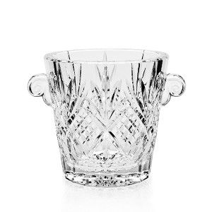 NIB New Godinger Crystal DUBLIN Cut Glass Ice Bucket 2 Available