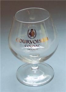 Courvoisier Brandy Glass Cognac Snifter Clear Vintage
