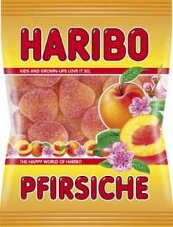  sour jelly peaches candied with sugar in various flavors 200g