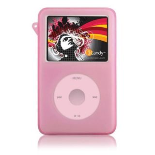 iCANDY Silicone Case for iPod Classic w Armband Pink