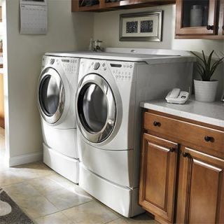  Duet Electric Laundry Suite Washer Dryer Pedestal Set Clean Cloths NEW