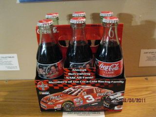 Dale Earnhardt SR Jr Coca Cola 6 Pack 8oz Bottles New