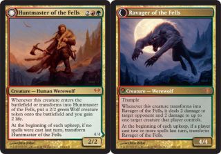 Huntmaster of The Fells Ravager of The Fells 4X x4 MTG Dark Ascension