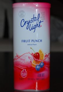  NIP Crystal Light Picher Packs Fruit Punch Drink Mix 6 Packets
