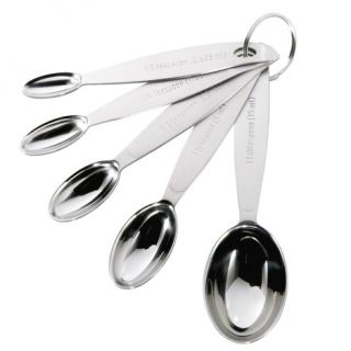 Cuisipro 5 Piece Stainless Steel Measuring Spoon Set Kitchen