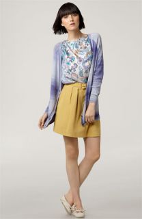 See by Chloé Silk Blouse & Stretch Cotton Skirt with Boyfriend Cardigan