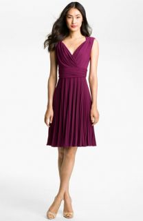 Suzi Chin for Maggy Boutique Pleated Jersey Fit & Flare Dress