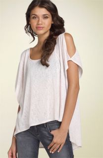 Free People Jersey Ballerina Slit Shoulder Top