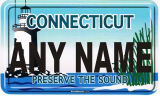 Create Your Own Connecticut Preserve The Sound License Plate Put Any