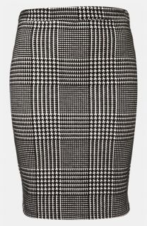 Topshop Houndstooth Check Pencil Skirt