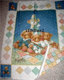 Mother GOOSE Pre Quilted Fabric Panel Daisy Kingdom Fabric Cherished
