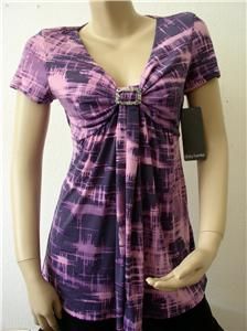 gorgeous new daisy fuentes knot front blouse medium $ 36