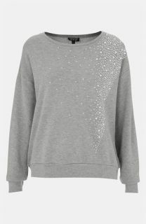 Topshop Galactic Rhinestone Embellished Sweatshirt