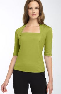 Lafayette 148 New York Giada Elbow Sleeve Top