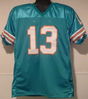 DAN MARINO AUTOGRAPHED/SIGNED MIAMI DOLPHINS TEAL SIZE XL JERSEY