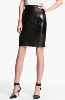 Alexander Wang Patch Pocket Leather Skirt
