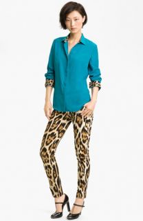 Just Cavalli Leopard Trim Shirt