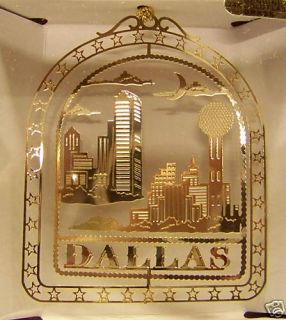 Dallas Texas Christmas City Ornament Reunion Tower NIB