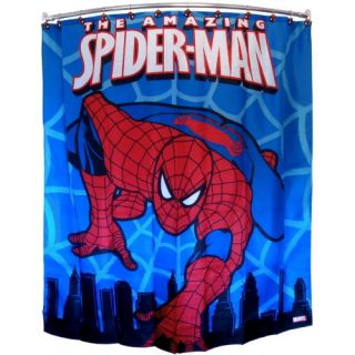  Amazing Spiderman Shower Curtain Privacy Bathtub Curtain 