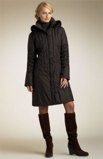 Nine West Water Resistant Pinch Quilted Down Coat