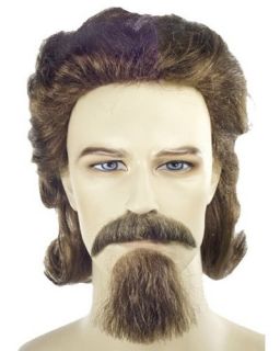 general custer costume wig mustache goatee set