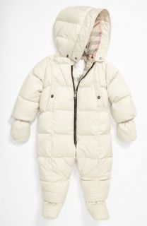 Burberry Natural White Quilted Bunting (Infant)