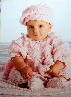 Crochet for Baby 60 Patterns Christening Dress Romper Hats Blankets