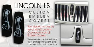 Lincoln LS 6, LS 8 Custom Grill Emblem Cover Kit. Custom colors and