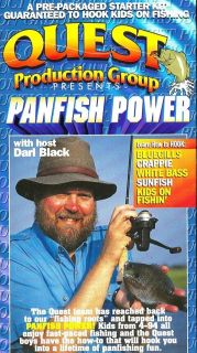 Panfish Power Fishing Documentary Darl Black Instructional VHS