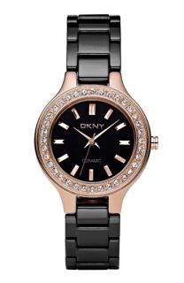 DKNY Ceramic Crystal Bezel Bracelet Watch