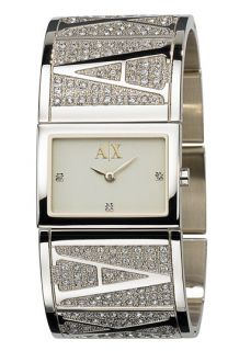 AX Armani Exchange Ladies Rectangular Logo Bangle Watch