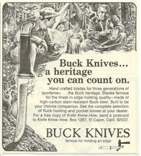 1973 Print Ad Buck Knives Knife A Heritage You Can Count on Vintage
