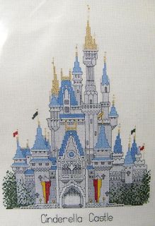Vintage Disney Cinderella Castle Cross Stitch Kit Brand New Out of