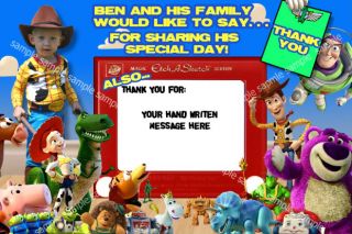 Toy Story 3 Personalized Custom Thank You Cards w Pic