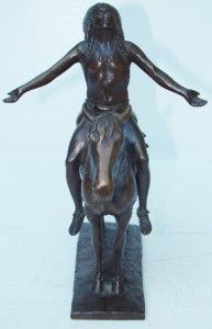 1913 Cyrus Edwin Dallin 1861 1944 Bronze Sculpture Appeal to The Great