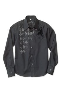 191 Unlimited Embroidered Argyle Shirt (Little Boys)
