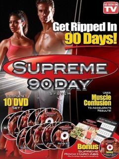  Seen On TV Supreme 90 Day System Muscle Confusion Complete 10 DVD Set
